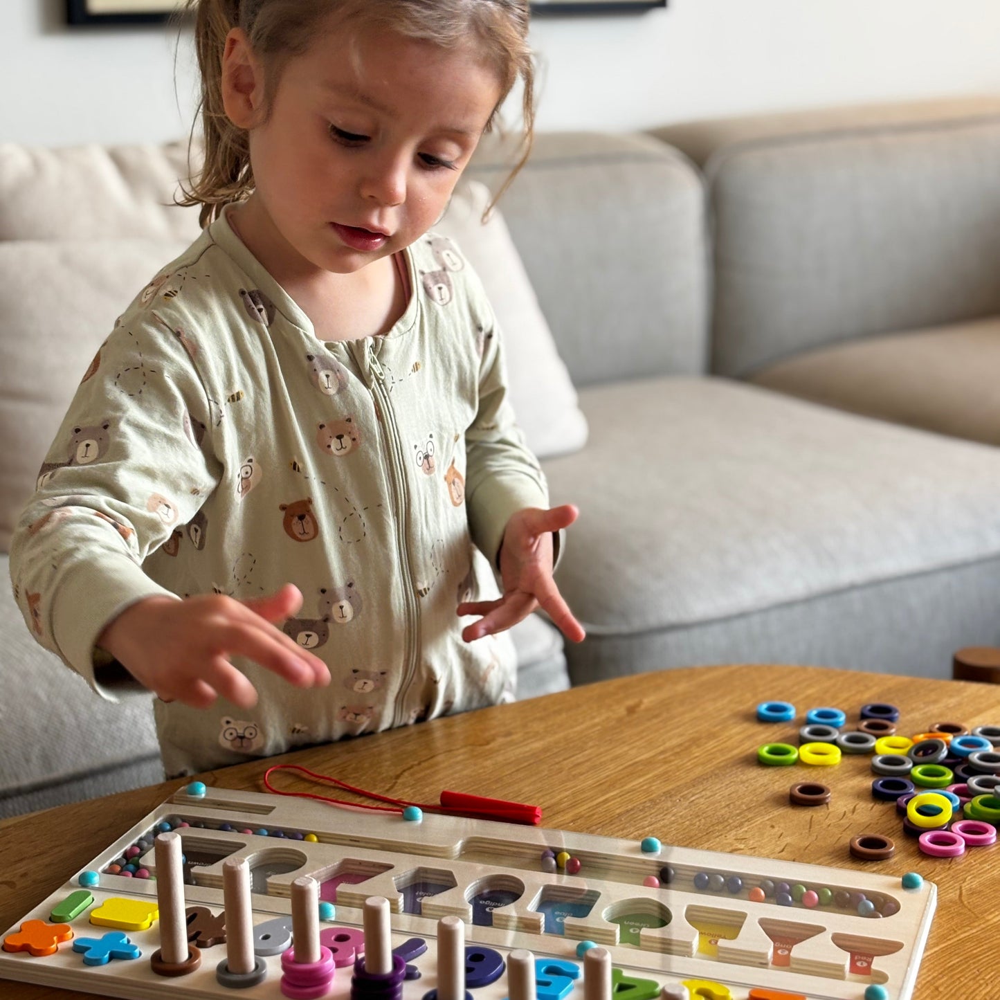 Taltavle med magnetisk funktion